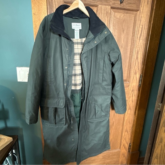 L.L. Bean Men's Dark Green Trench Coat